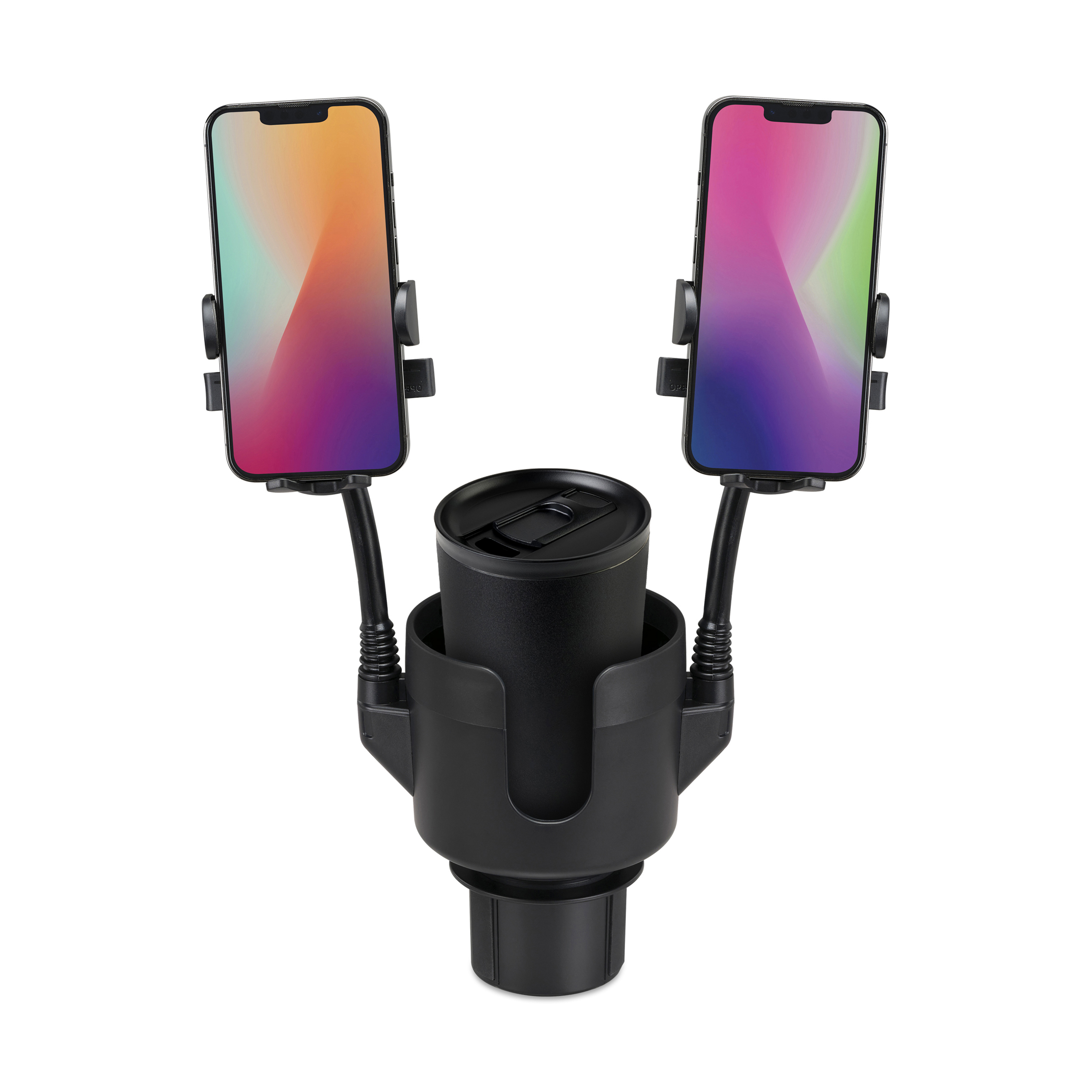 iLive™ Cup Holder with Dual Mobile Phone Mount 9