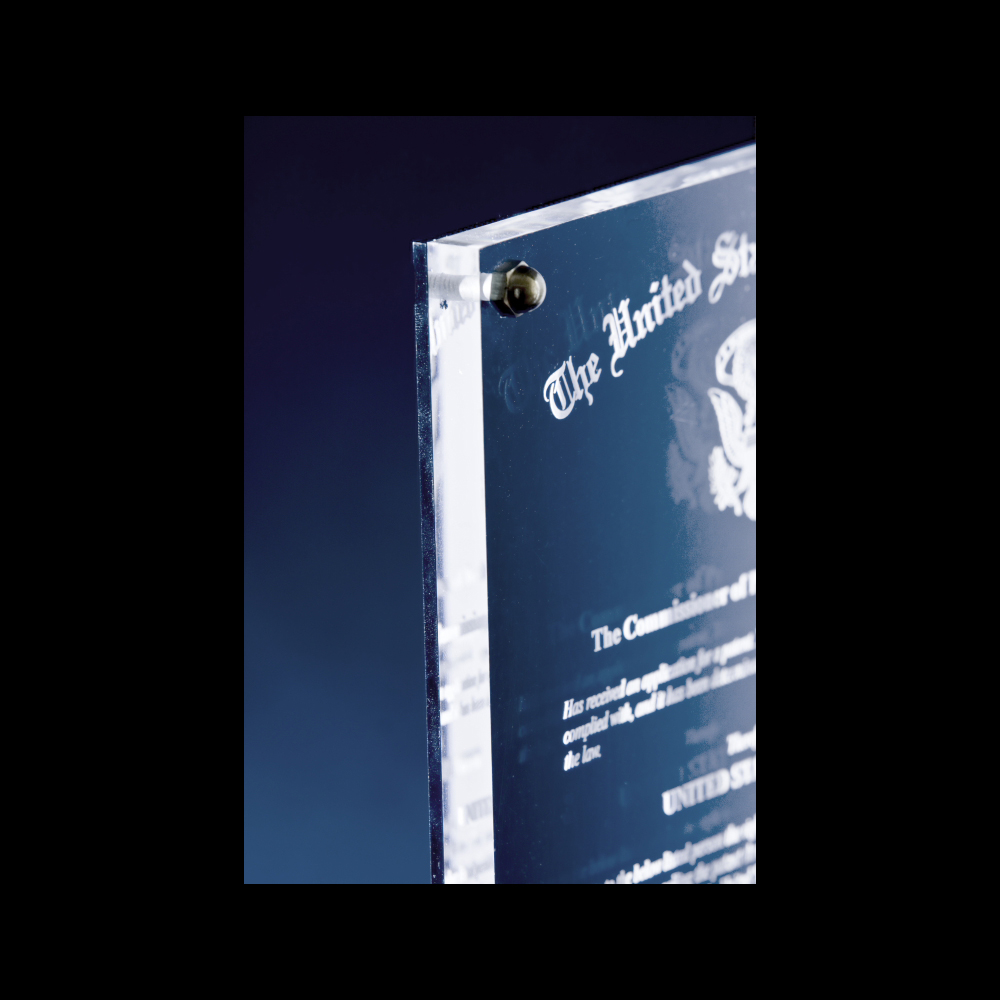 Atlantic Patent Award Plaque 2