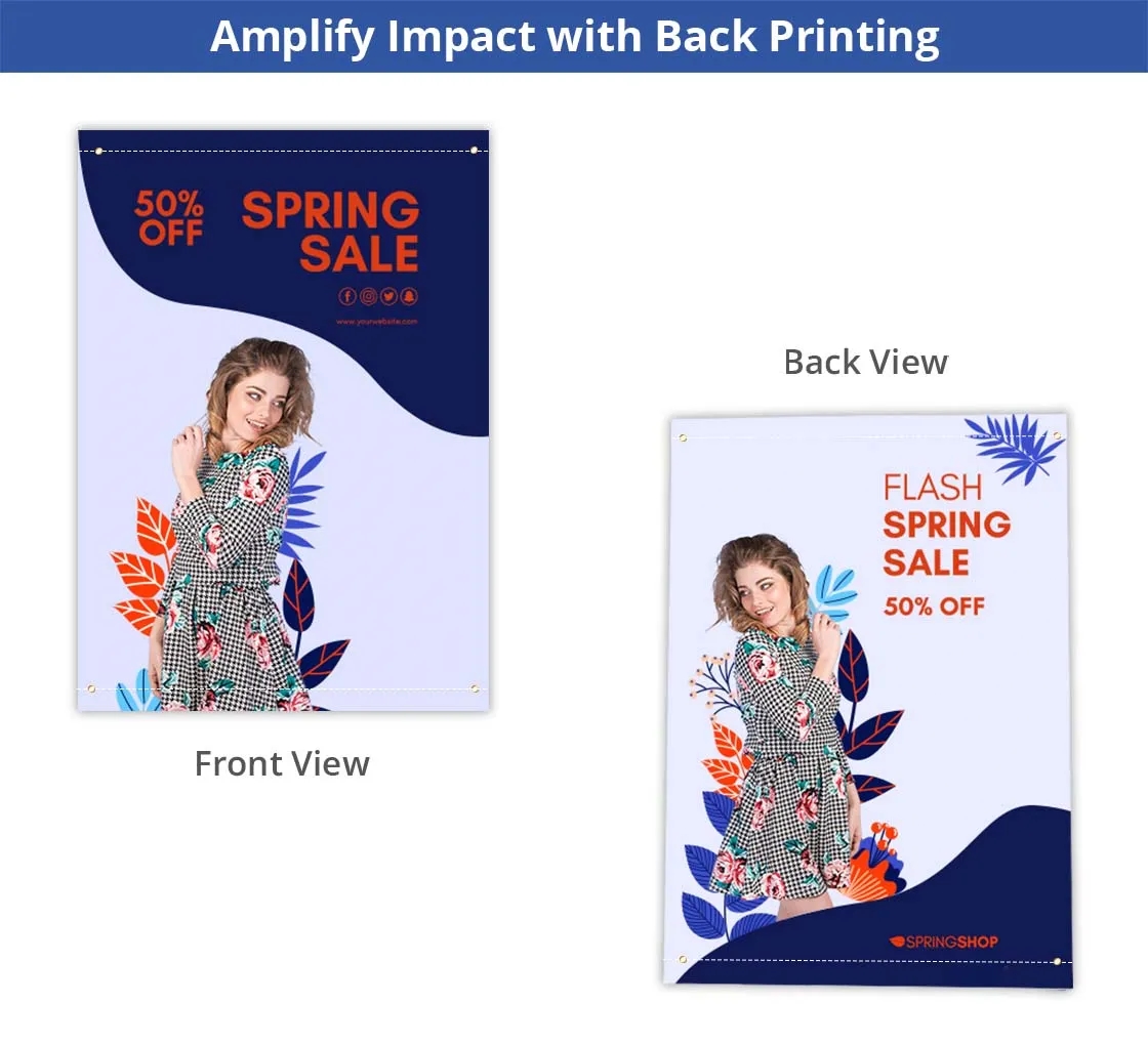Pole Banners - (1ft x 1ft ) with Top Pole Pocket 6