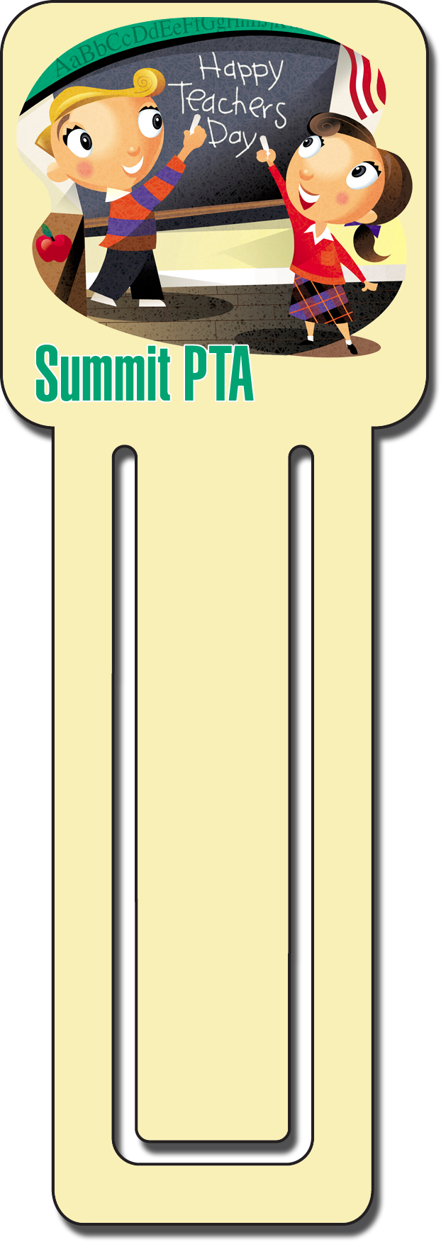 Square Top Clip Bookmark (Full Color) 3