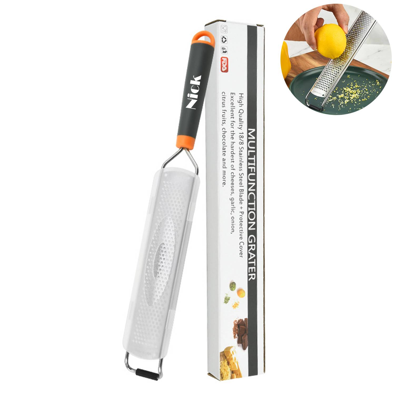 Stainless Steel Lemon Grater Zester 4
