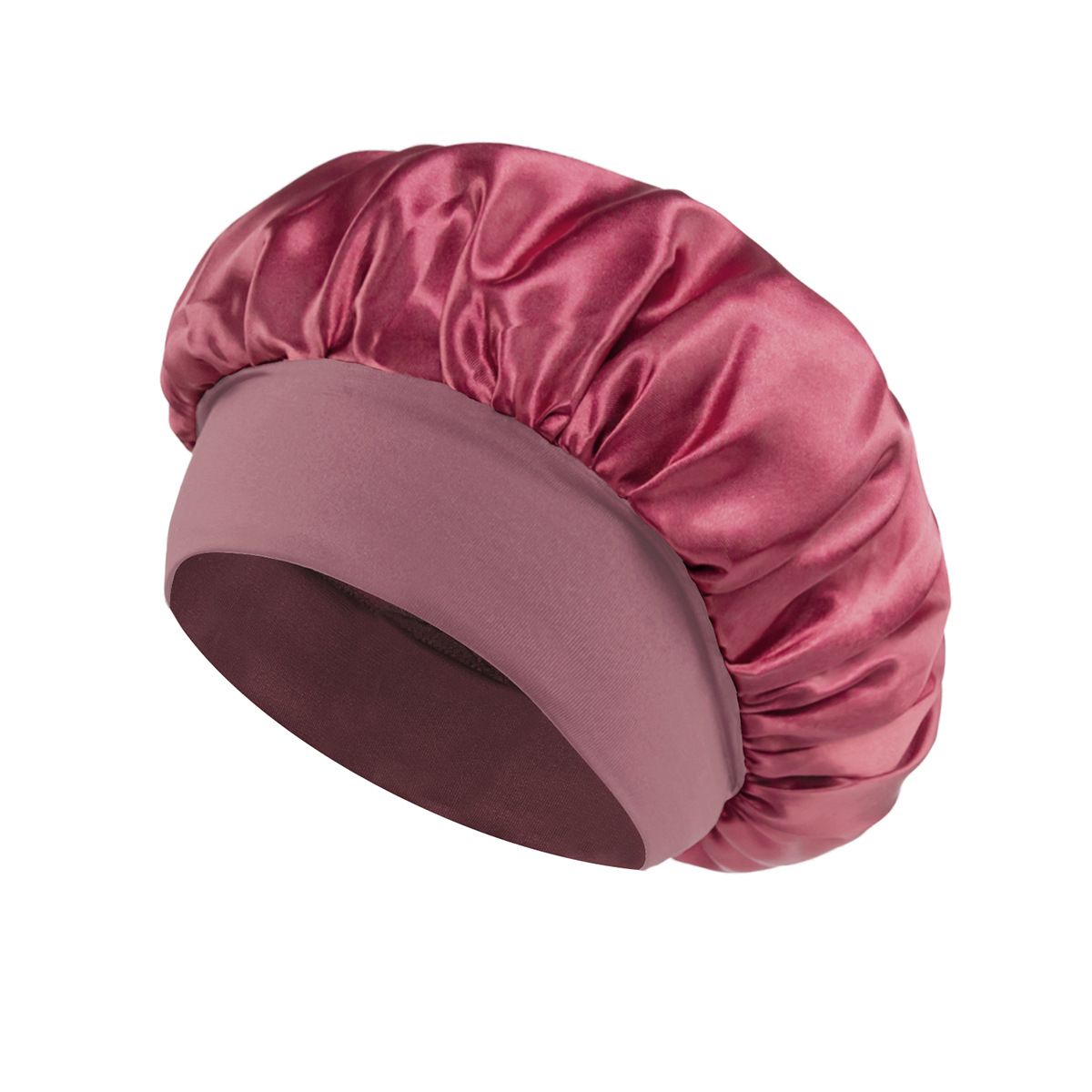 Silk Satin Sleep Hair Bonnet w/ Wide Edge for Women 23
