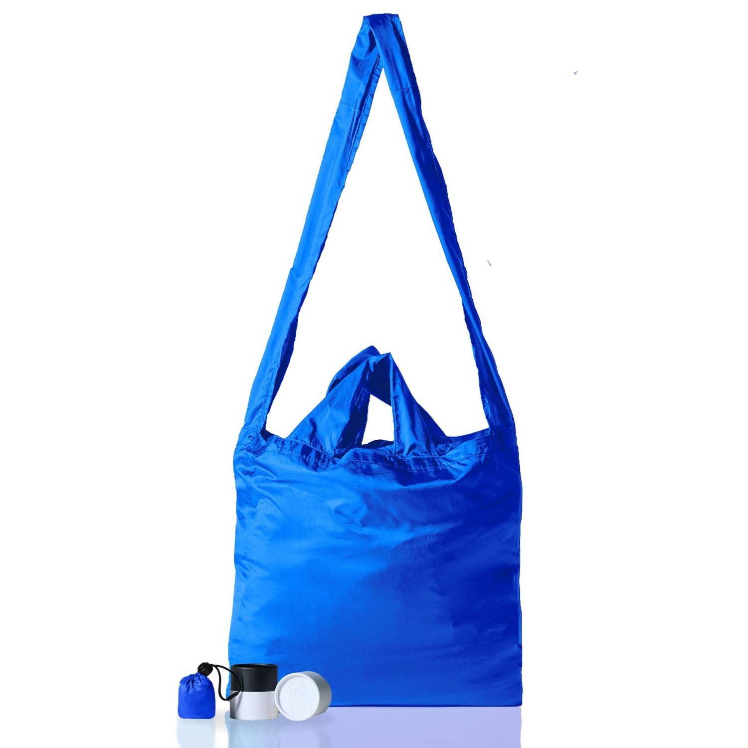 Foldaway Nylon Tote Bag for Shopping Travel 2