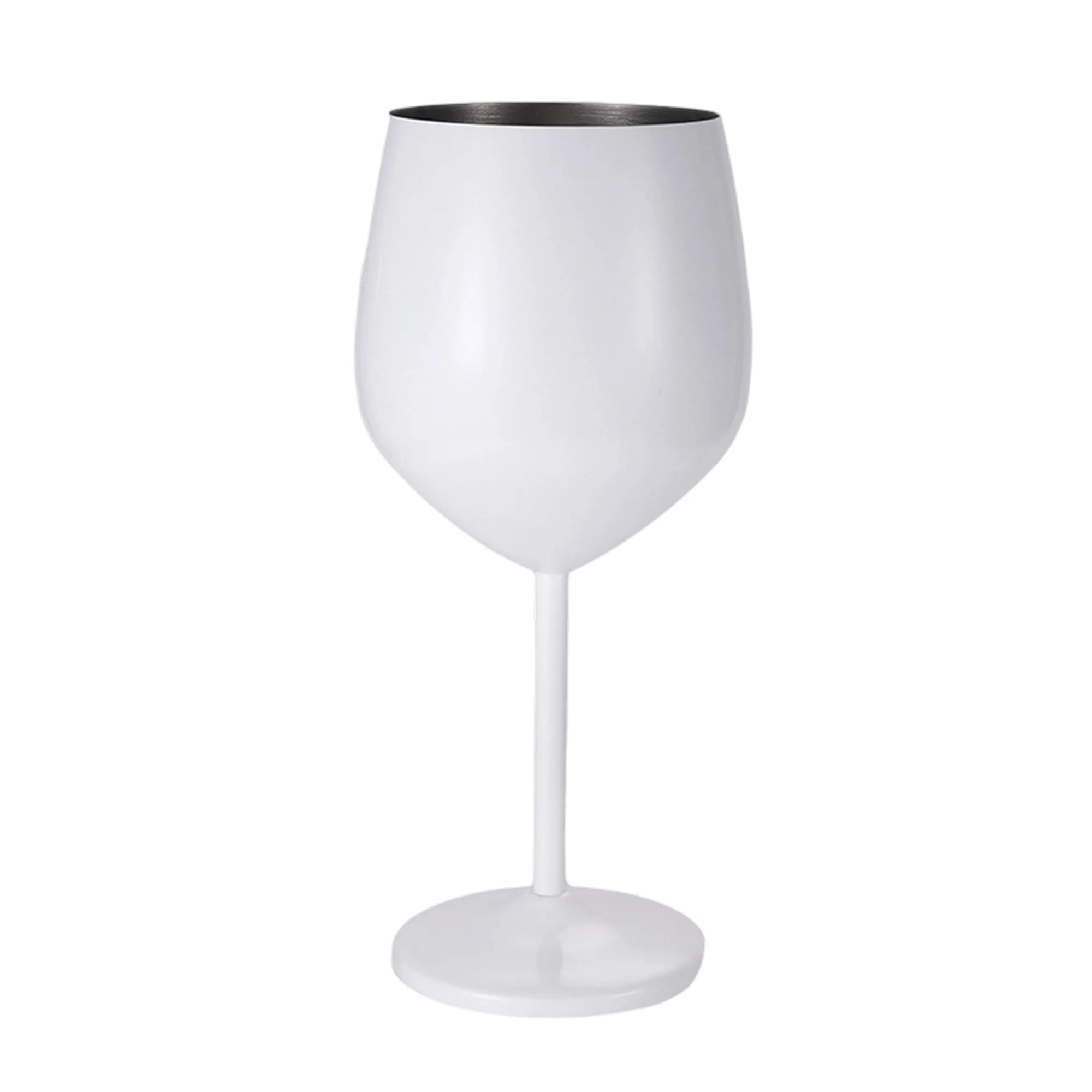 MOQ 50 18oz Single-Layer Stainless Steel Wine Goblet 3