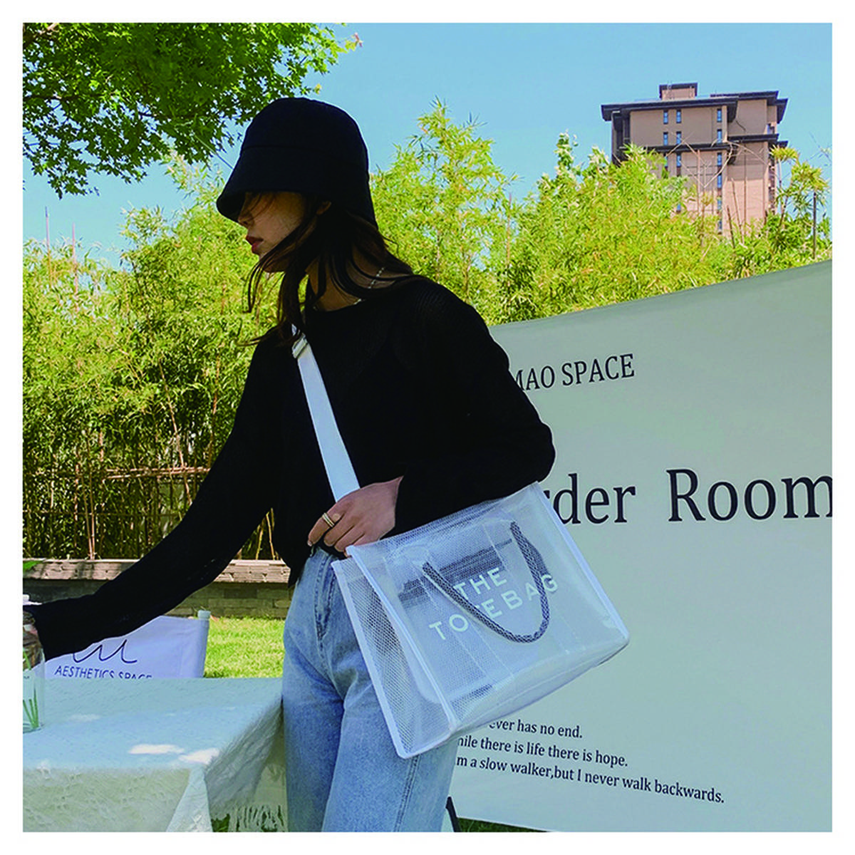 Pvc Tote Bag With Zipper Pocket 3