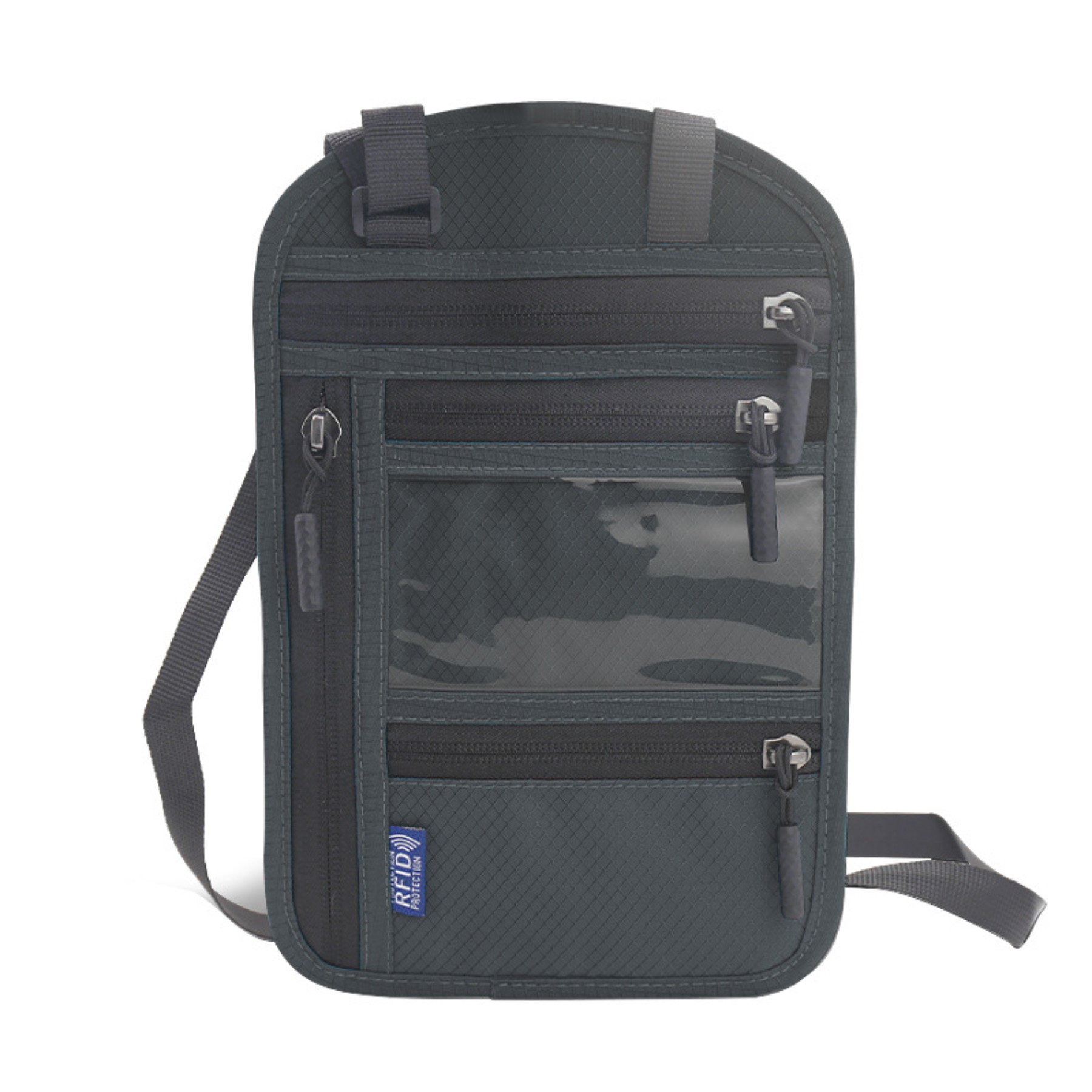 Neck Pouch Passport Holder w/RFID 6