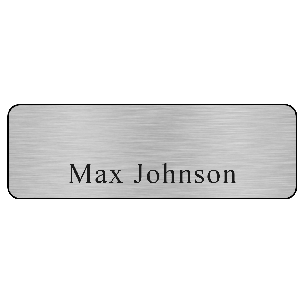 Hollywood Plastic Name Badge (Standard Size 1" x 3") 5