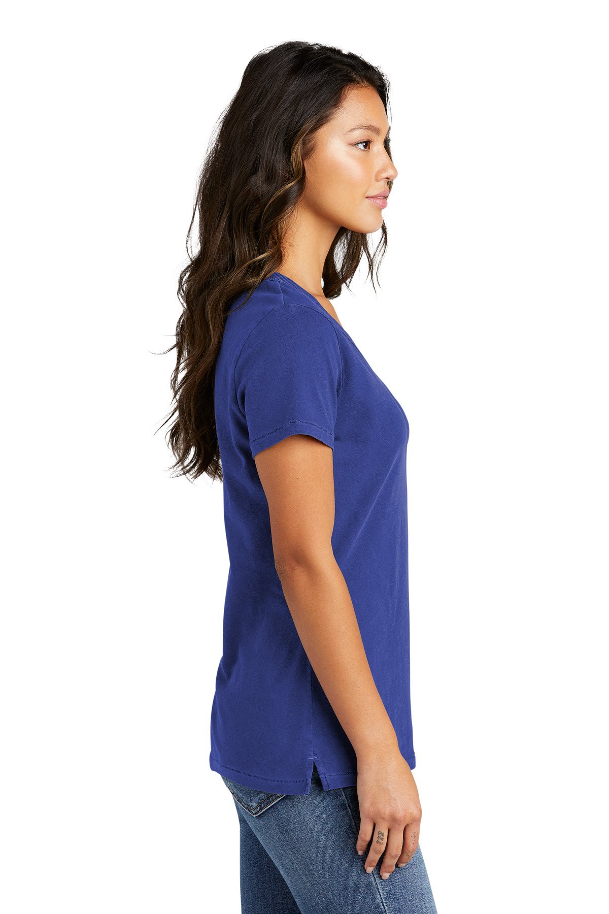 Women's Beach Wash Garment-Dyed V-Neck Tee
