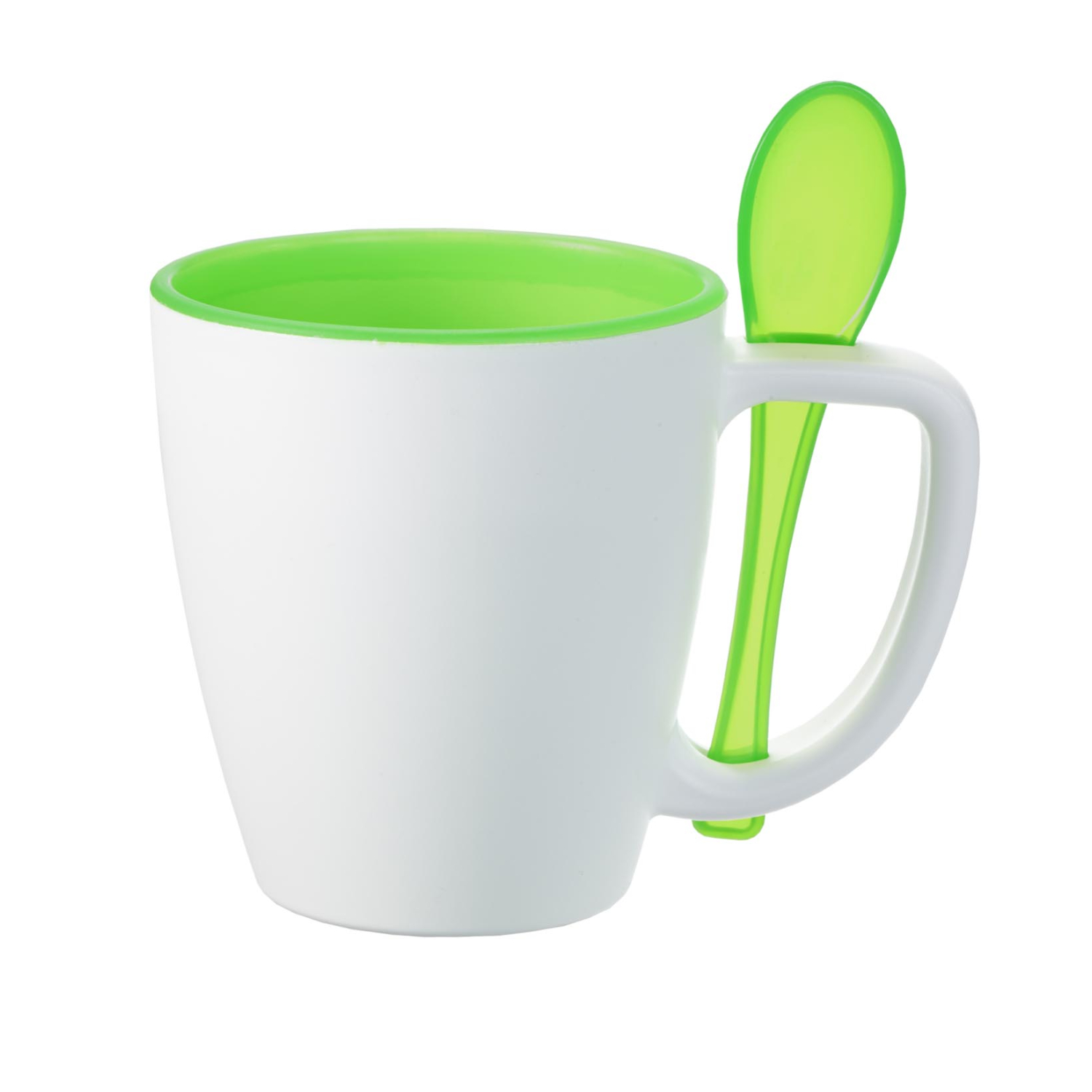 Double Wall Insulated Mug with Spoon, 14 oz. 1