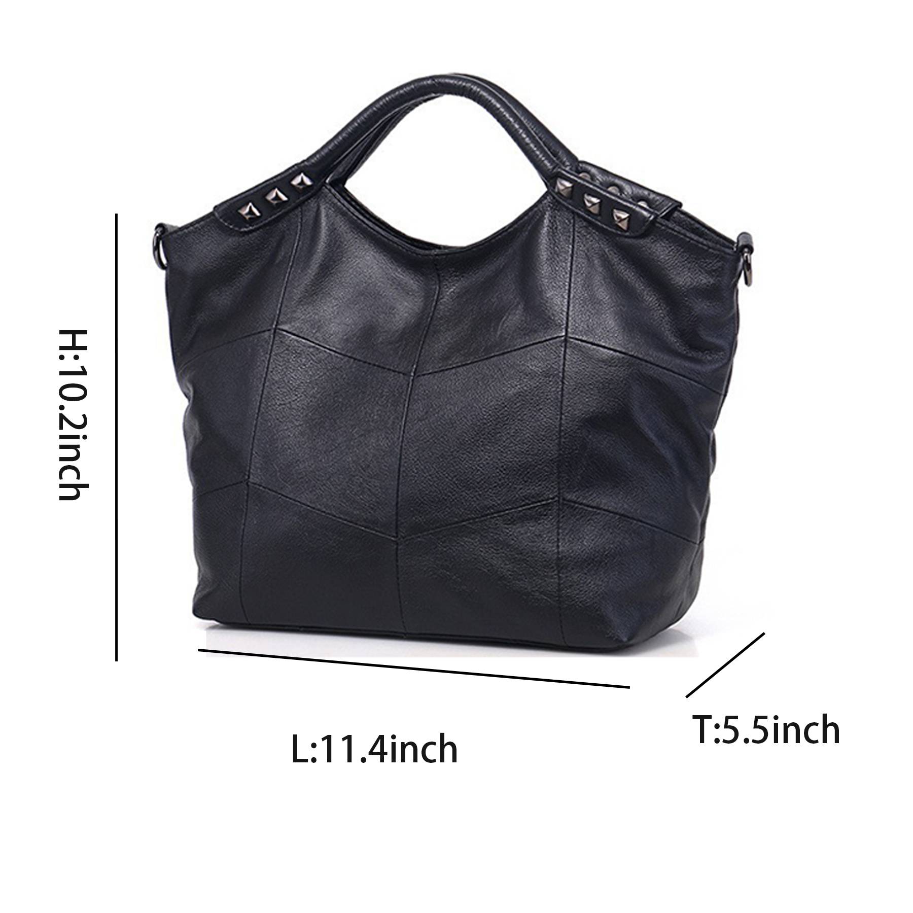 Genuine Leather Top Handle Purse Satchel Bag for Women 1
