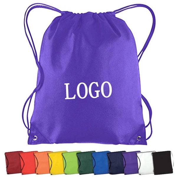 Non-Woven Drawstring Backpack - 15" x 16" 4