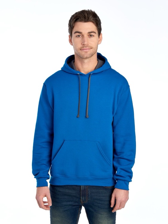 FRUIT OF THE LOOM Sofspun™ Unisex Hooded Sweatshirt, custom hoodie or sweatshirt with logo imprint 9