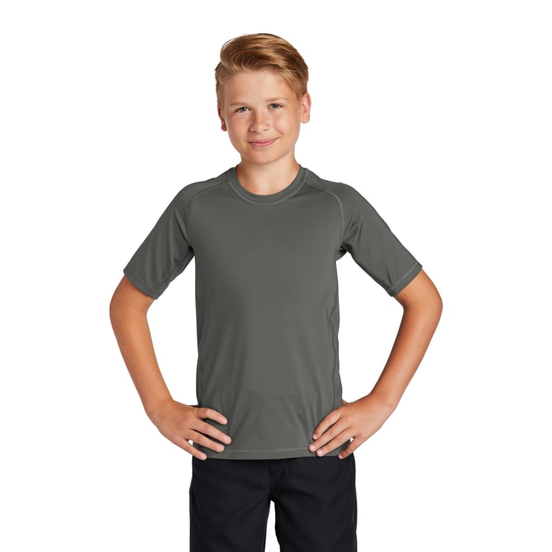 Sport-Tek Youth Rashguard Tee. 24