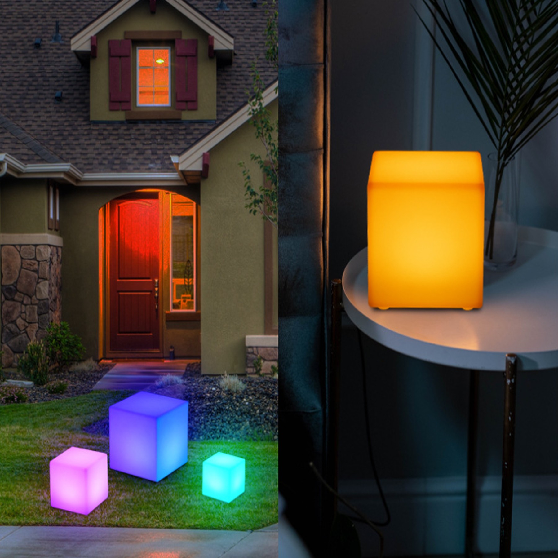 8" Deco Light Cube 2