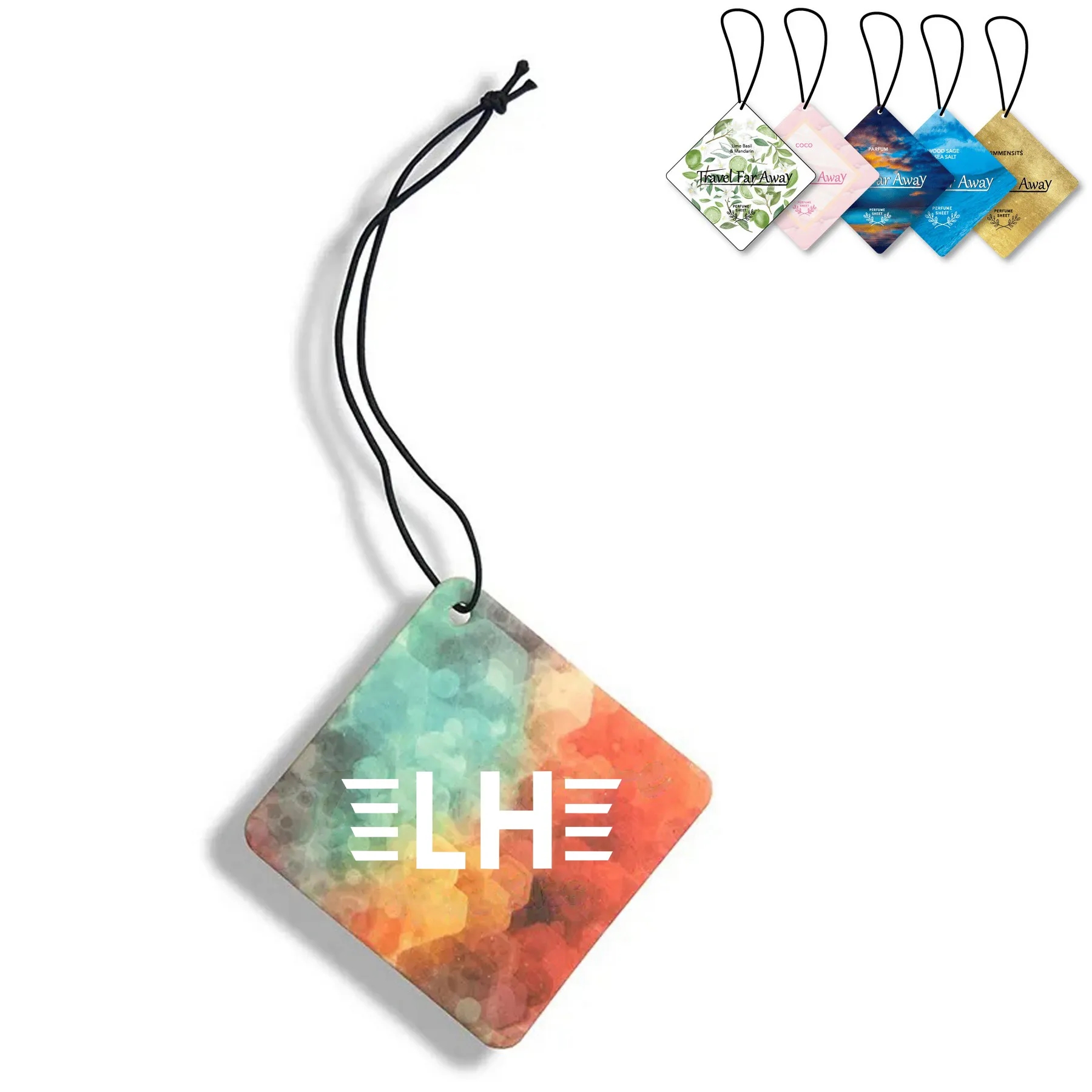 Die Cut Shape Custom Full Color Printed Air Freshener 2
