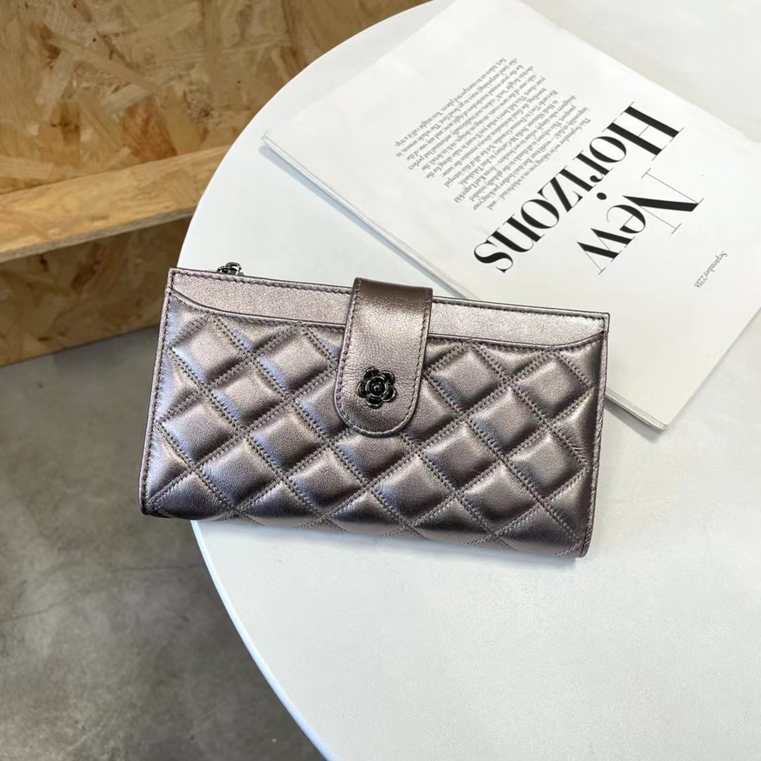 Genuine Leather Small Fragrant Style Women'S Wallet 3