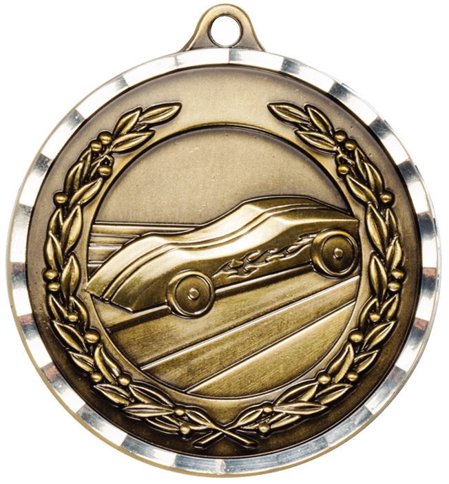 2" Pinewood Derby Diamond Cut Medal 1