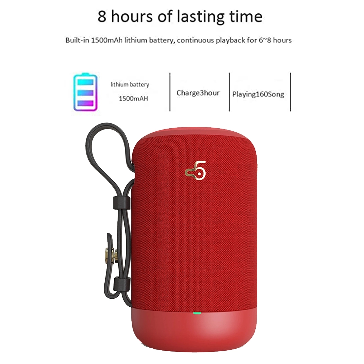 Waterproof Bluetooth Speakers With Portable Hand Strap 2