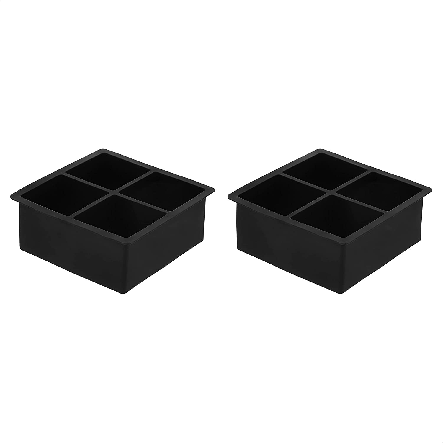 Customizable Four Cavity Ice Cube Tray 4