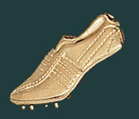 Track Shoe Metal Chenille Letter Insignia Pin 2