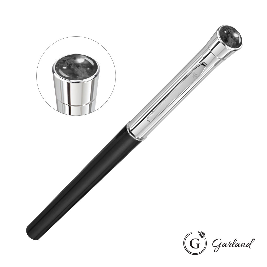 Garland® Monogram Aura Empire Felt Tip Pen - Chrome Accent 4