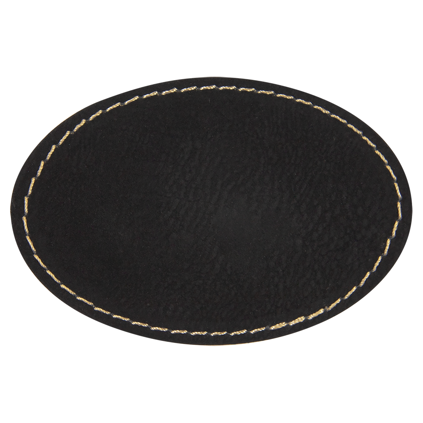 3 1/2" x 2 1/2" Oval Leatherette Patch with Adhesive 7