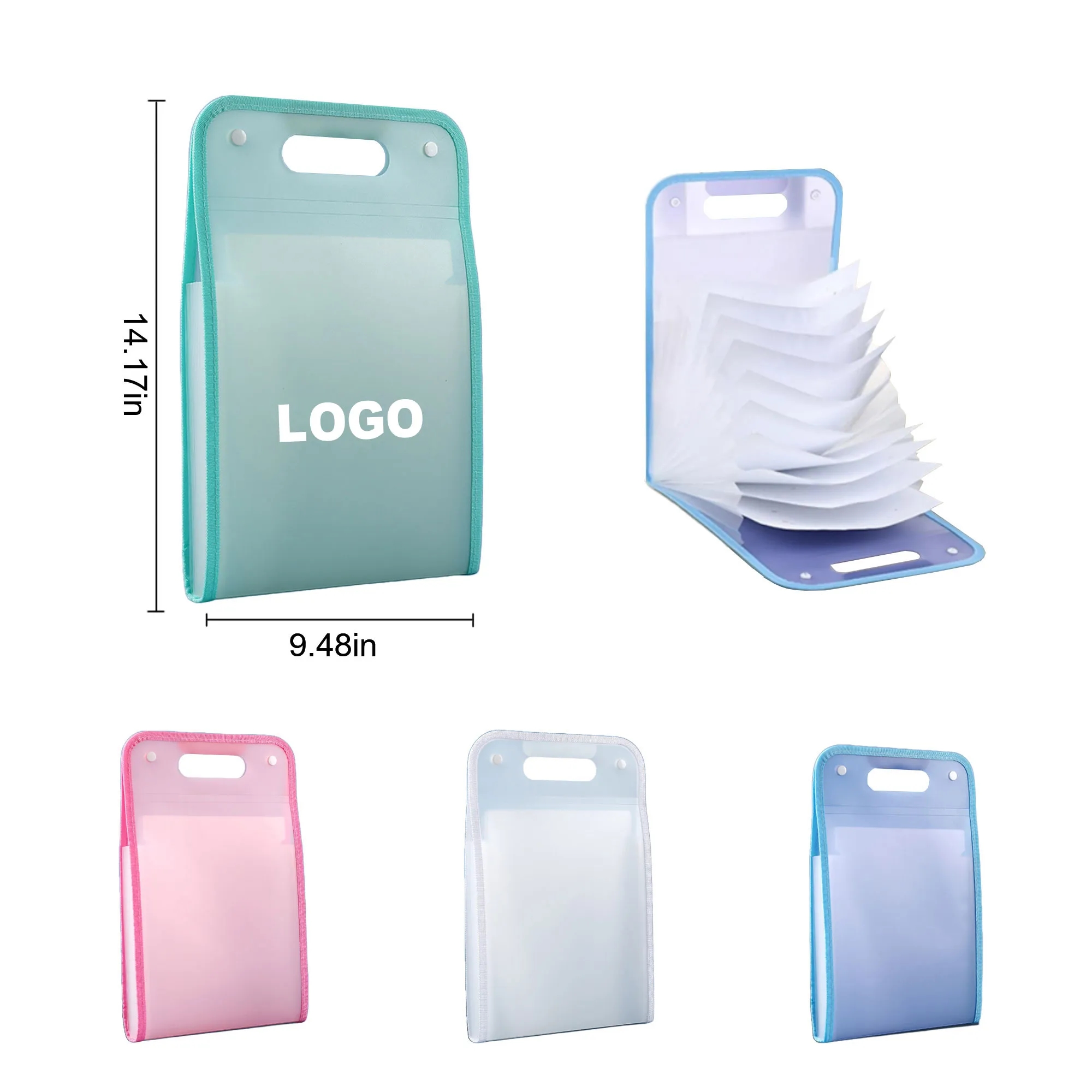 A4 Size Accordion Compartment Organizer Files Folders 3