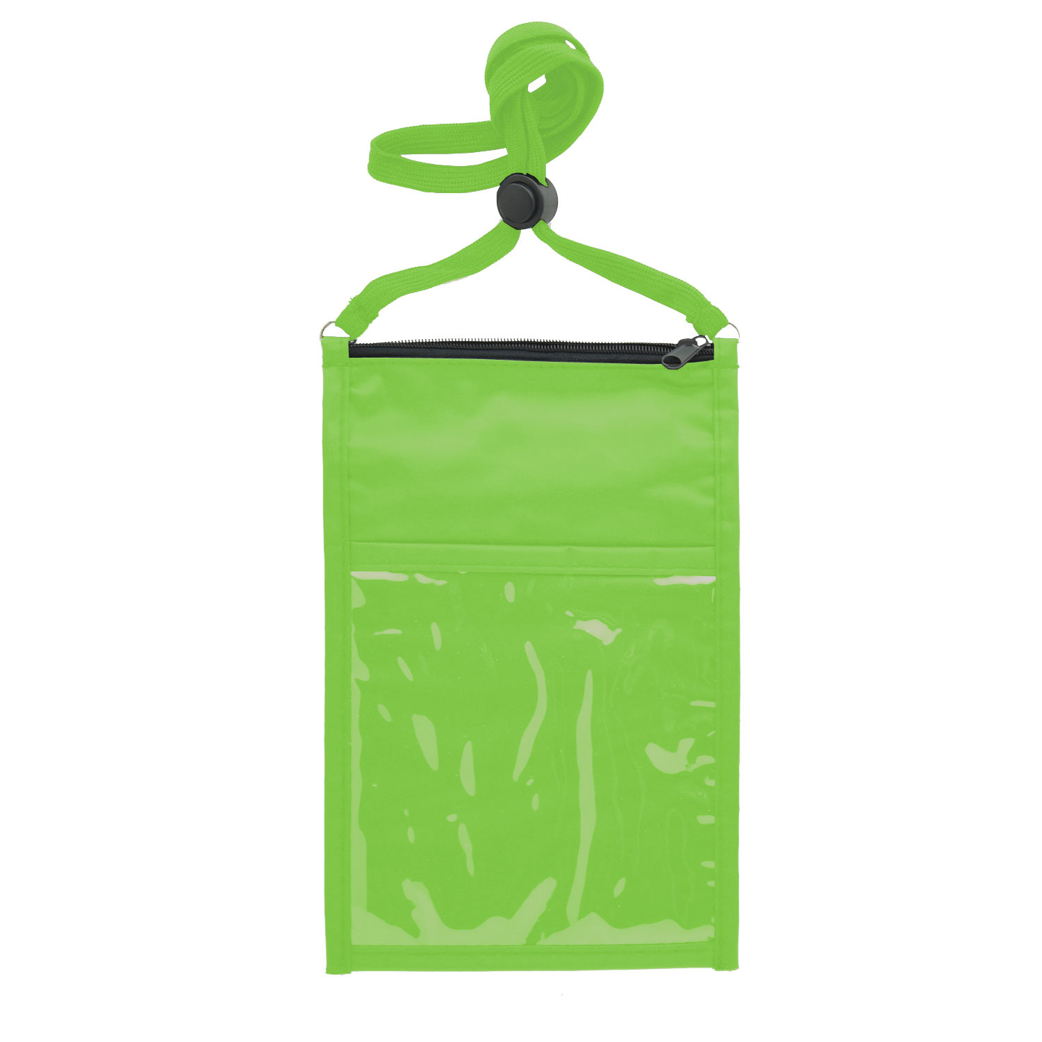 NYLON LARGE DOUBLE POUCH NECK WALLET 8