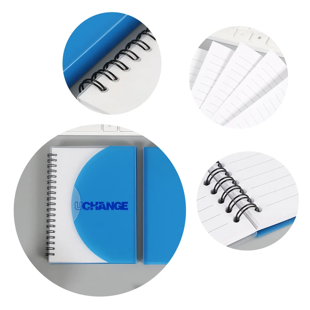 Spiral Notebook With Translucent Pocket Cover 6