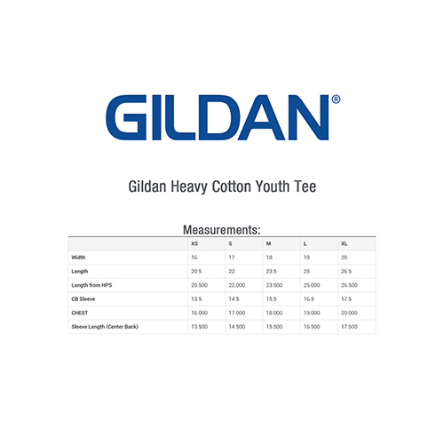 Gildan 5.3 oz 100% Preshrunk Heavy Cotton Youth T-Shirt w/ Custom Logo 2
