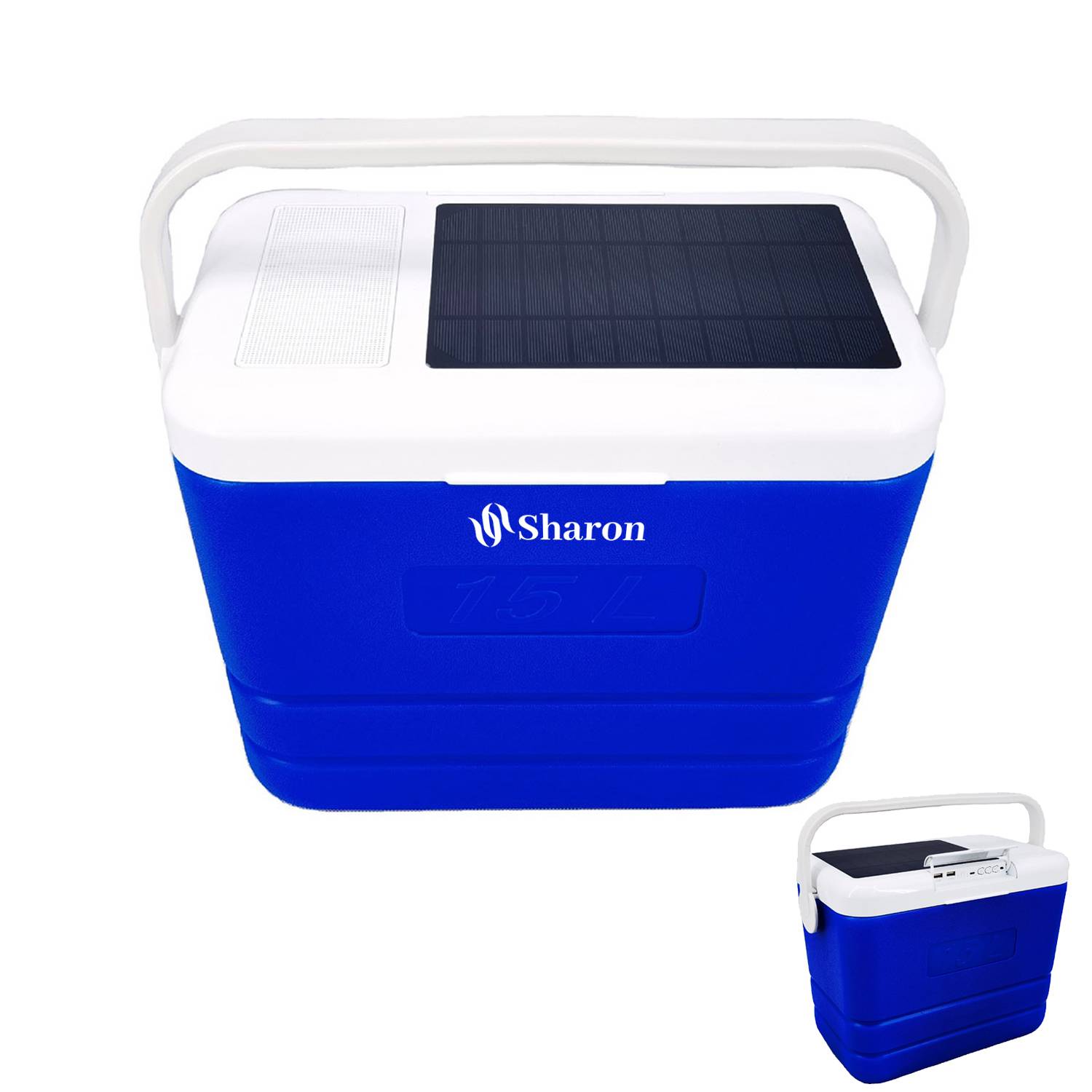 Solar And Speaker Cooler Box 5