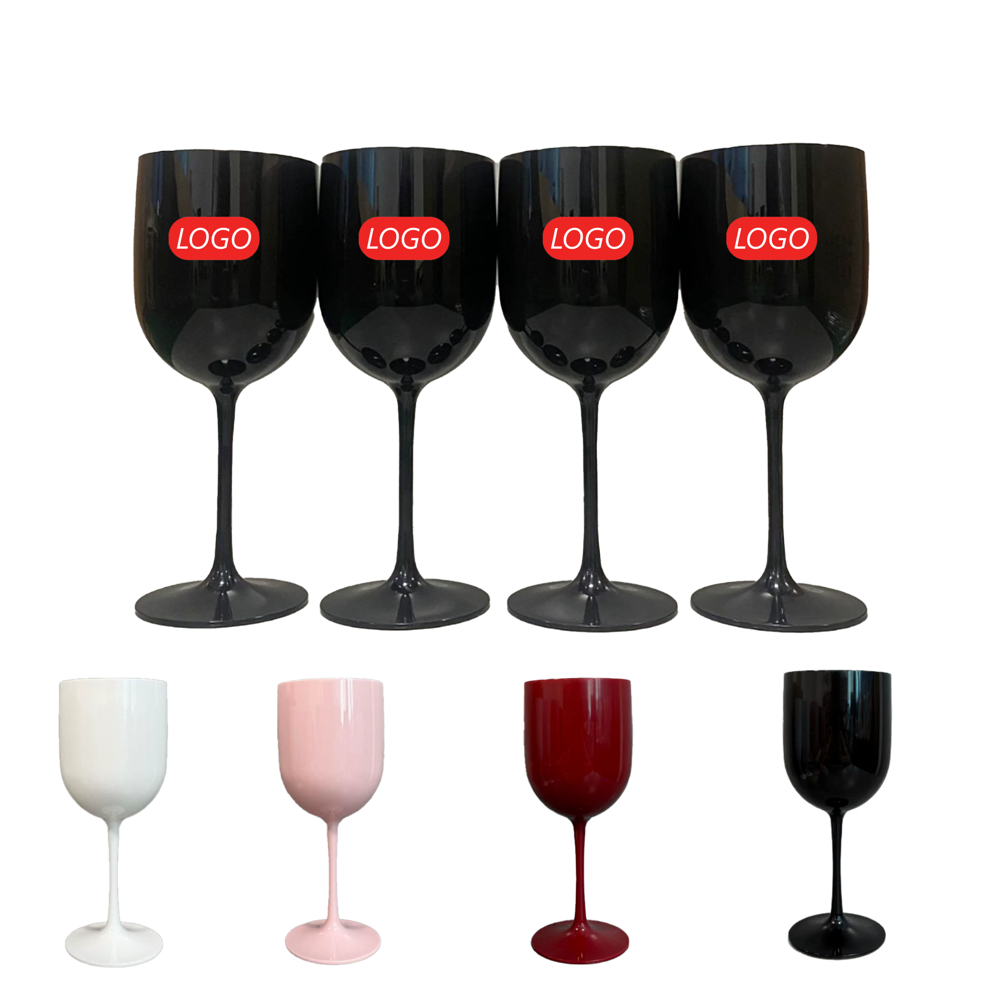 16 oz Plastic Wine Glasses MOQ 20 5