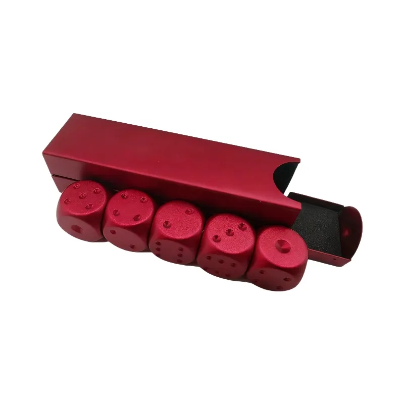 Aluminum Alloy Dice And Case Set 4