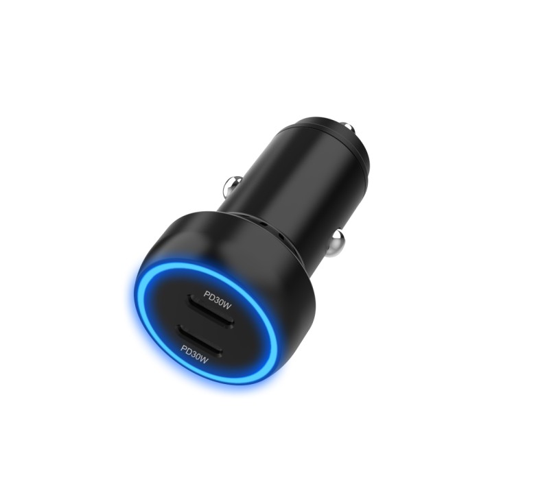 Dual USB Car Charger, 60W 2