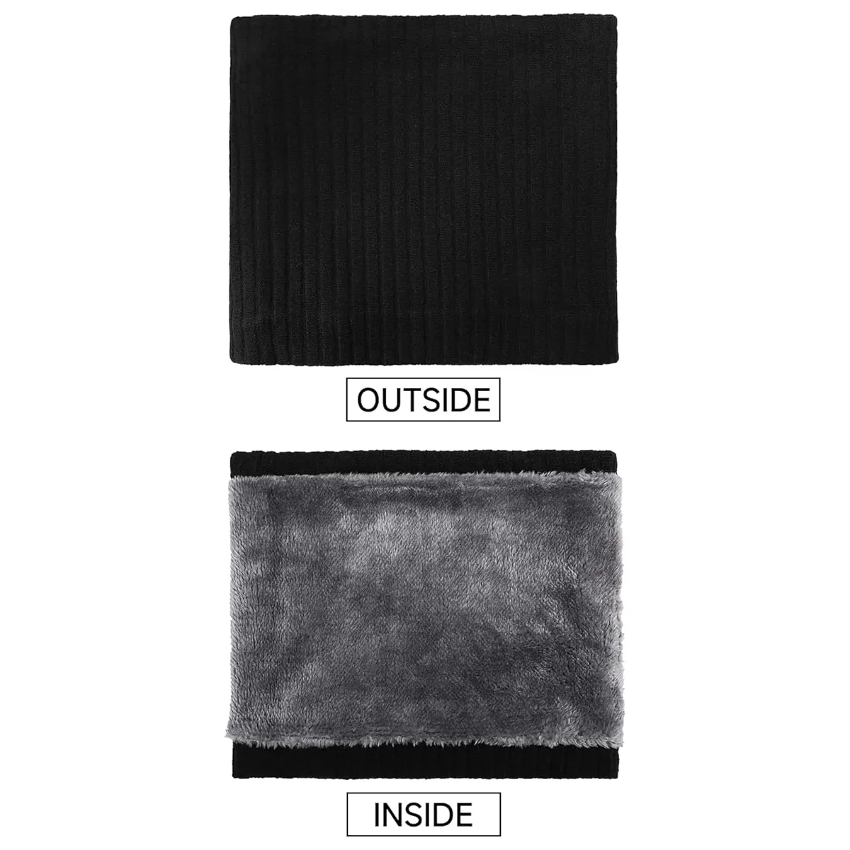 Winter Neck Warmer With Fleece Lining For Comfort And Warmth 3