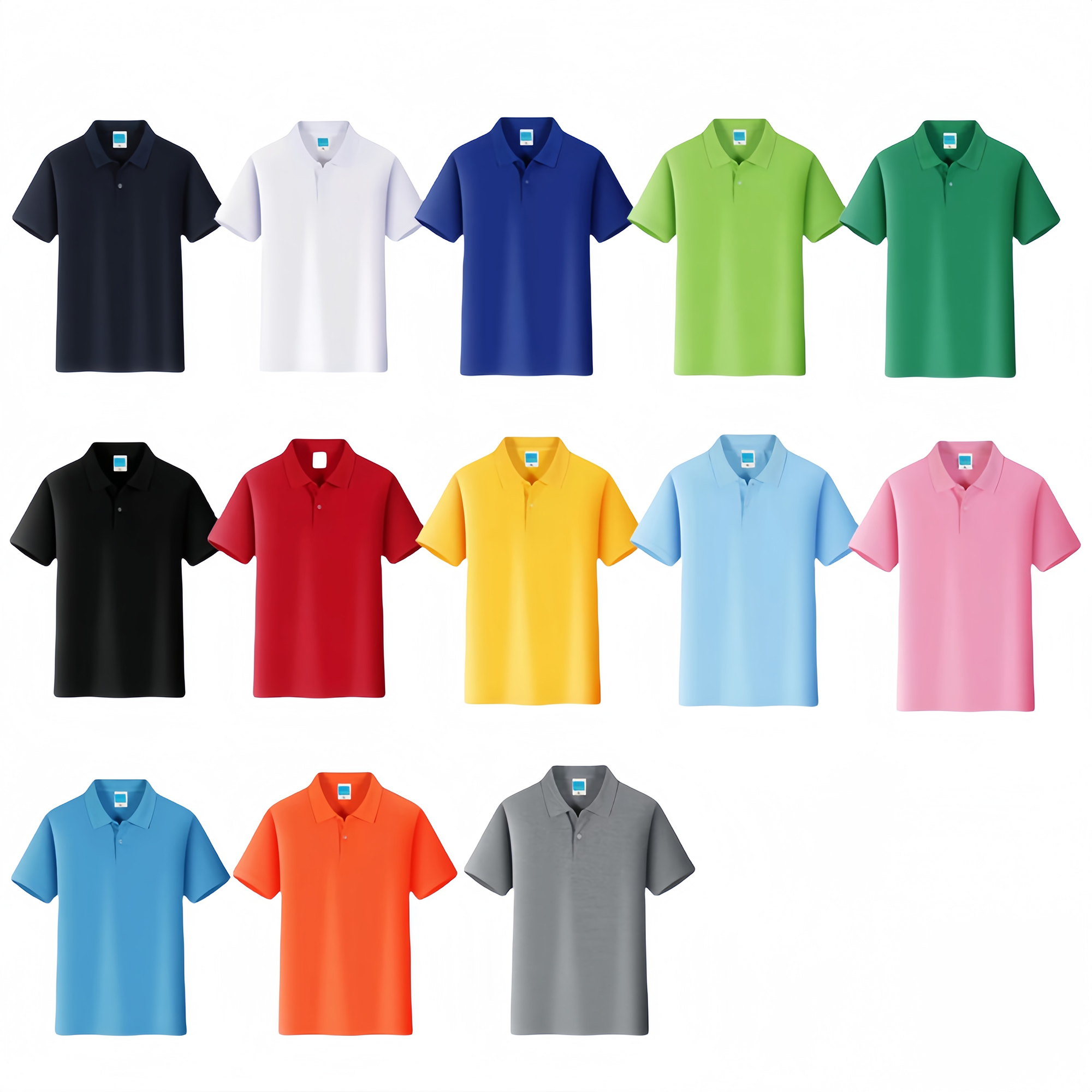 Cotton Printable Collar Short Sleeved Shirt 3