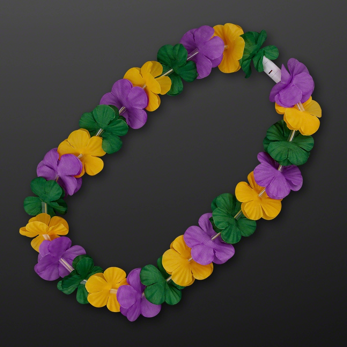 Mardi Gras Lei Light Up Flower Necklace 2
