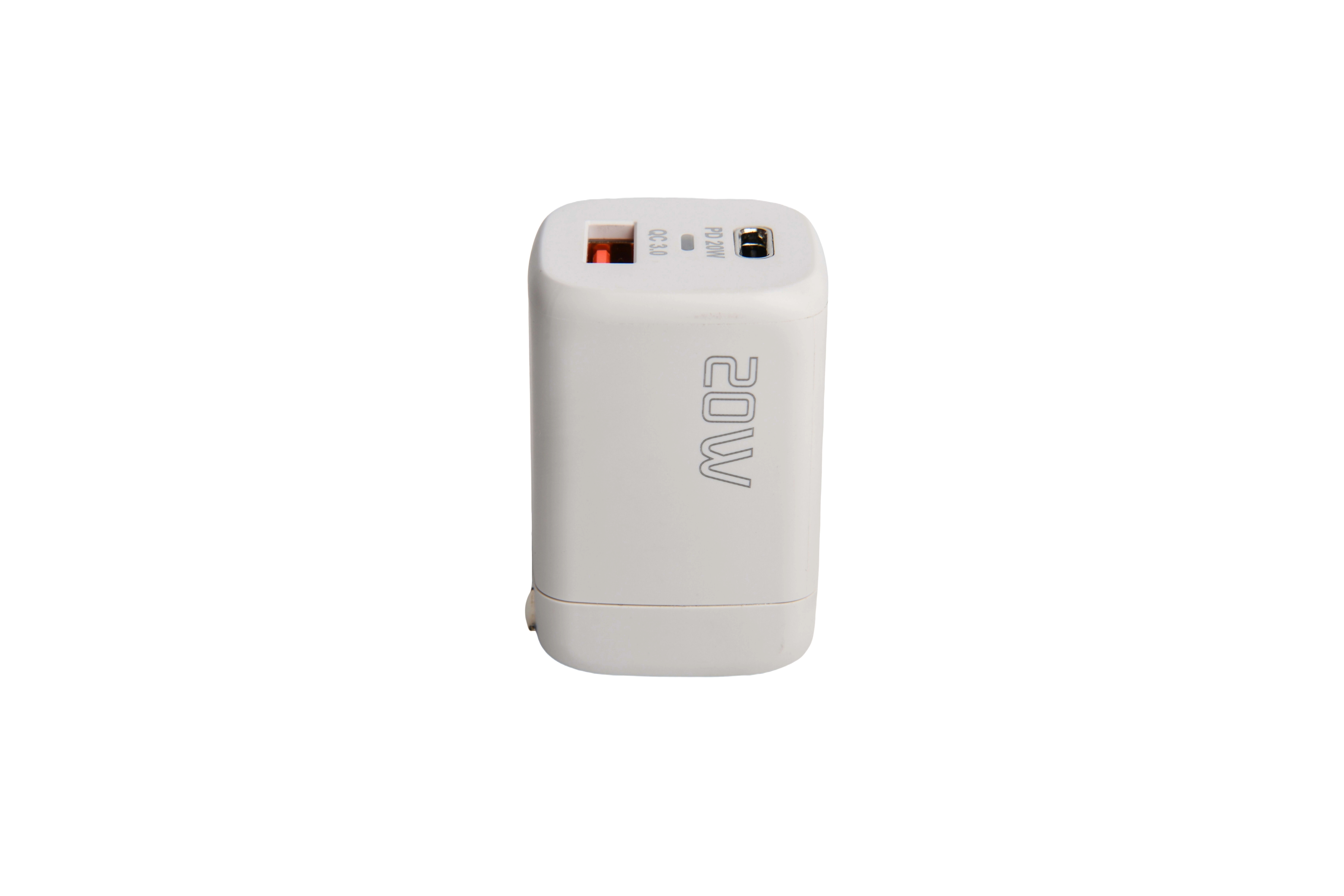 PD 20W & QC 3.0  Power Adapter  at 50% smaller and 3X faster 12