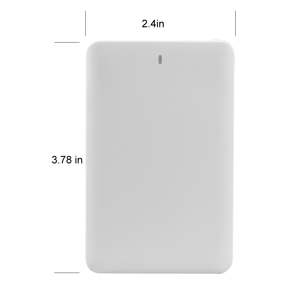 Slim Pocket Power Bank with Cable & Lightning Adapter 2