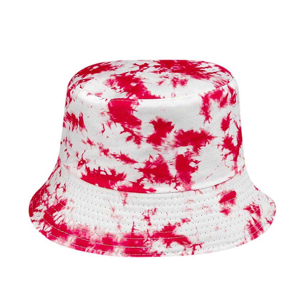 Plastic Tie Dye Hat with Foldable Double Sided Design 39