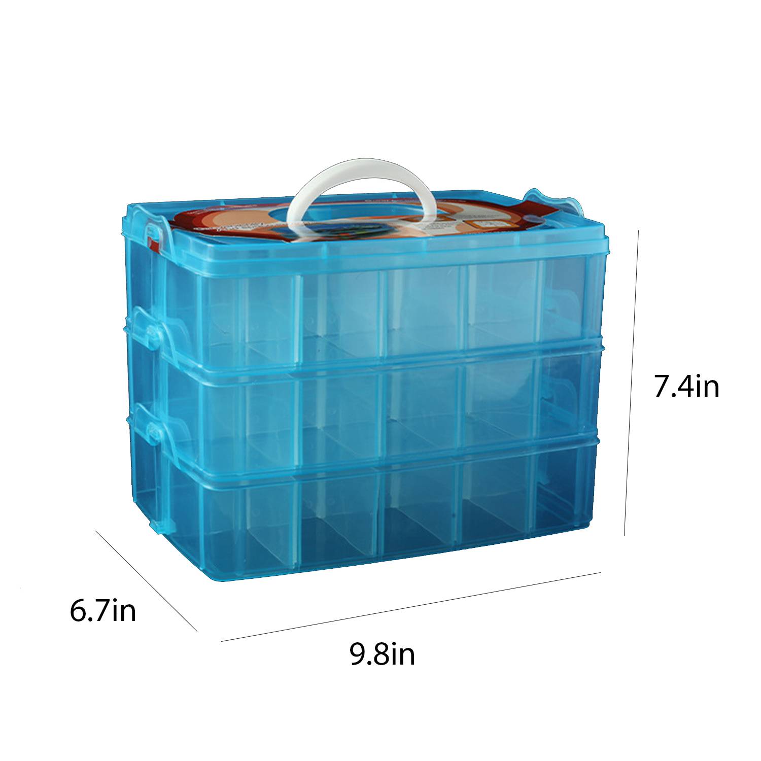 Detachable Transparent Plastic Sock Storage Box 3