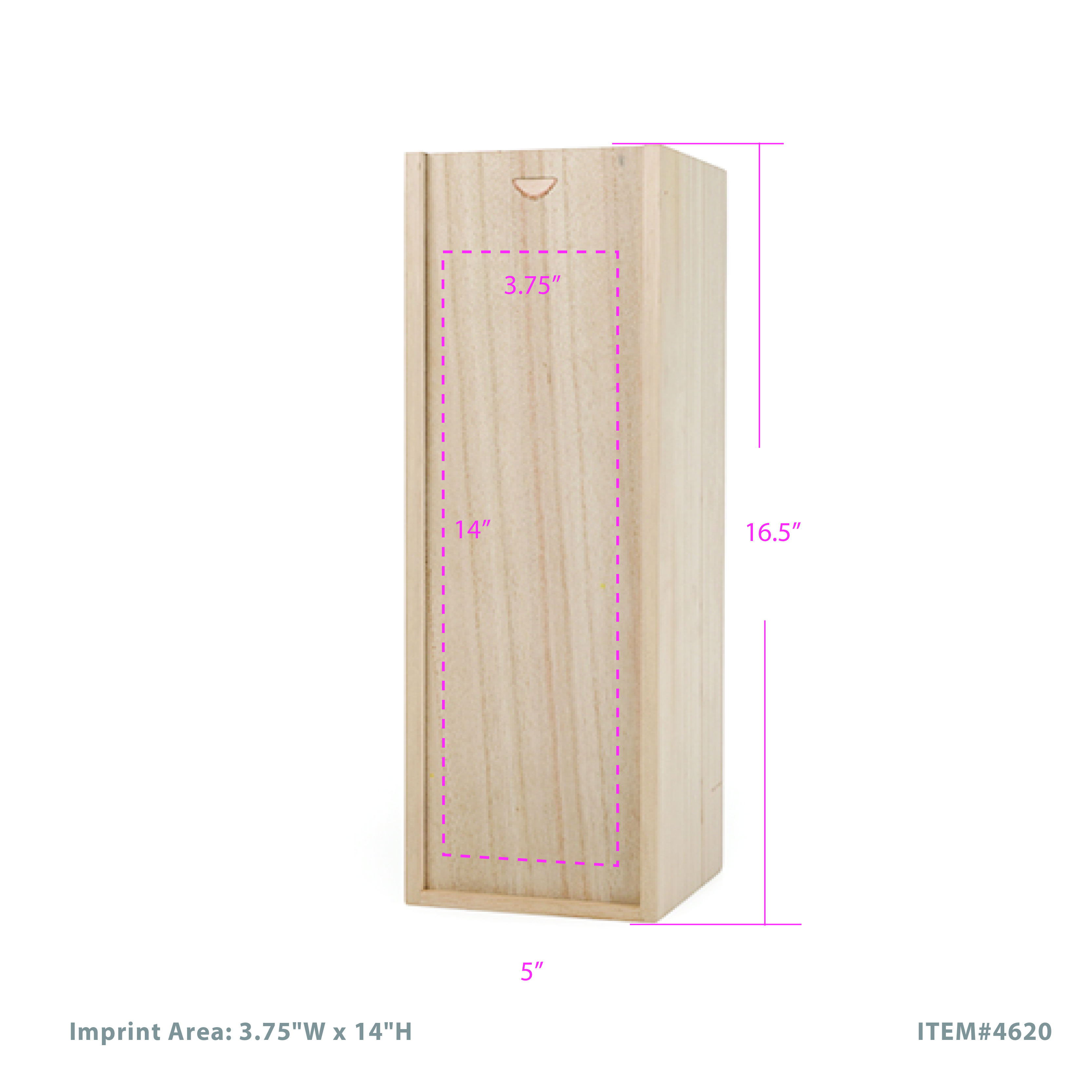 Twine Living® Magnum Wooden Wine Box 6