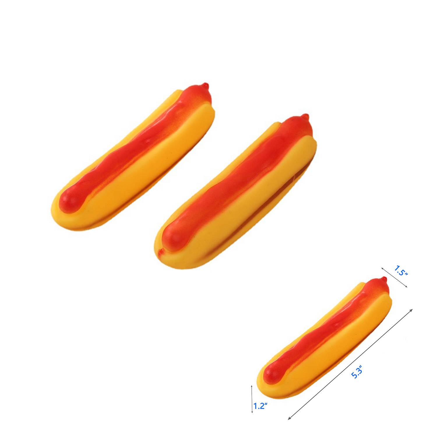 Lifelike Hot Dog Squeeze Toy with Sound Effects 5