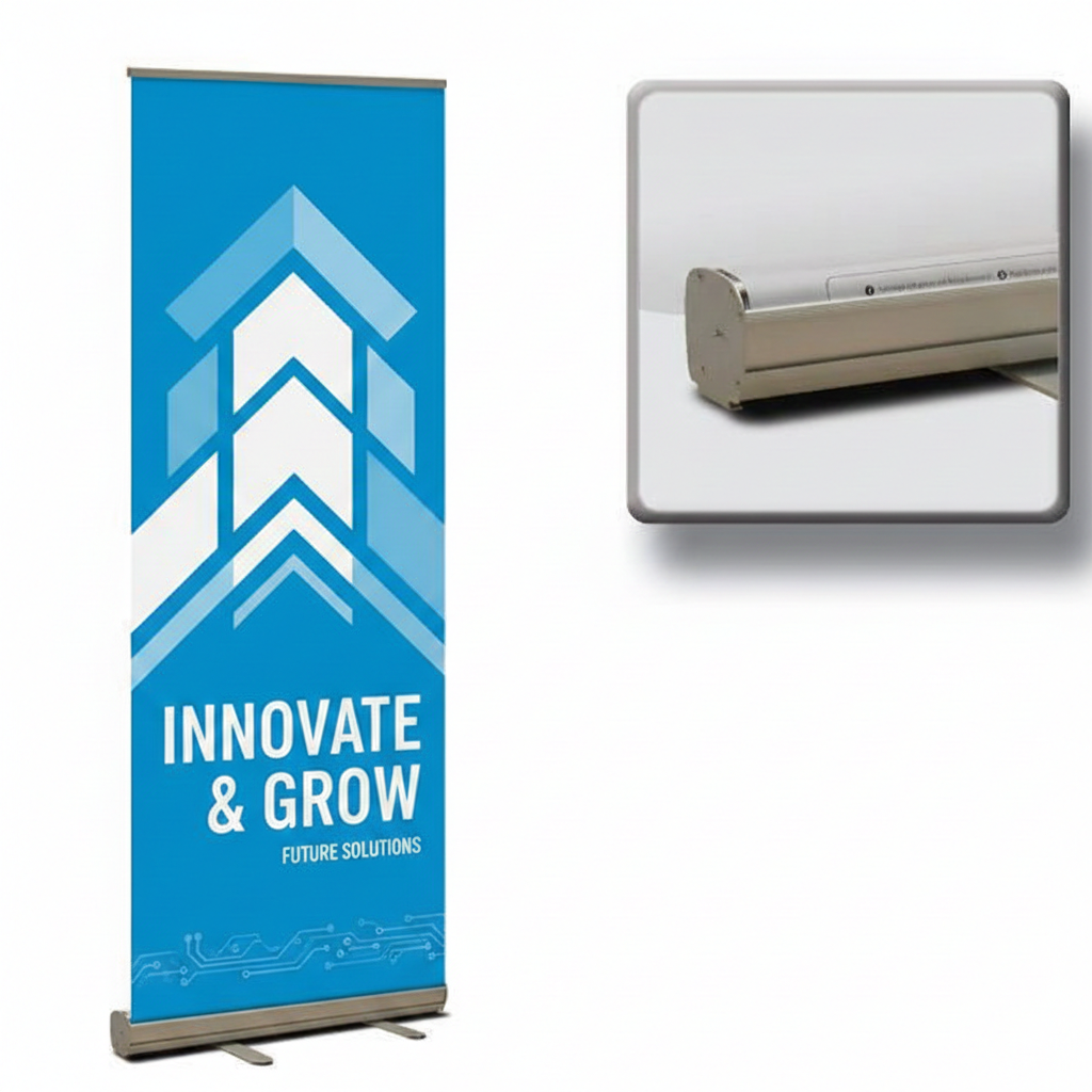 Standard Retractable Kit, Premium Film Retractable Banner Stand, 33" x 80" 6