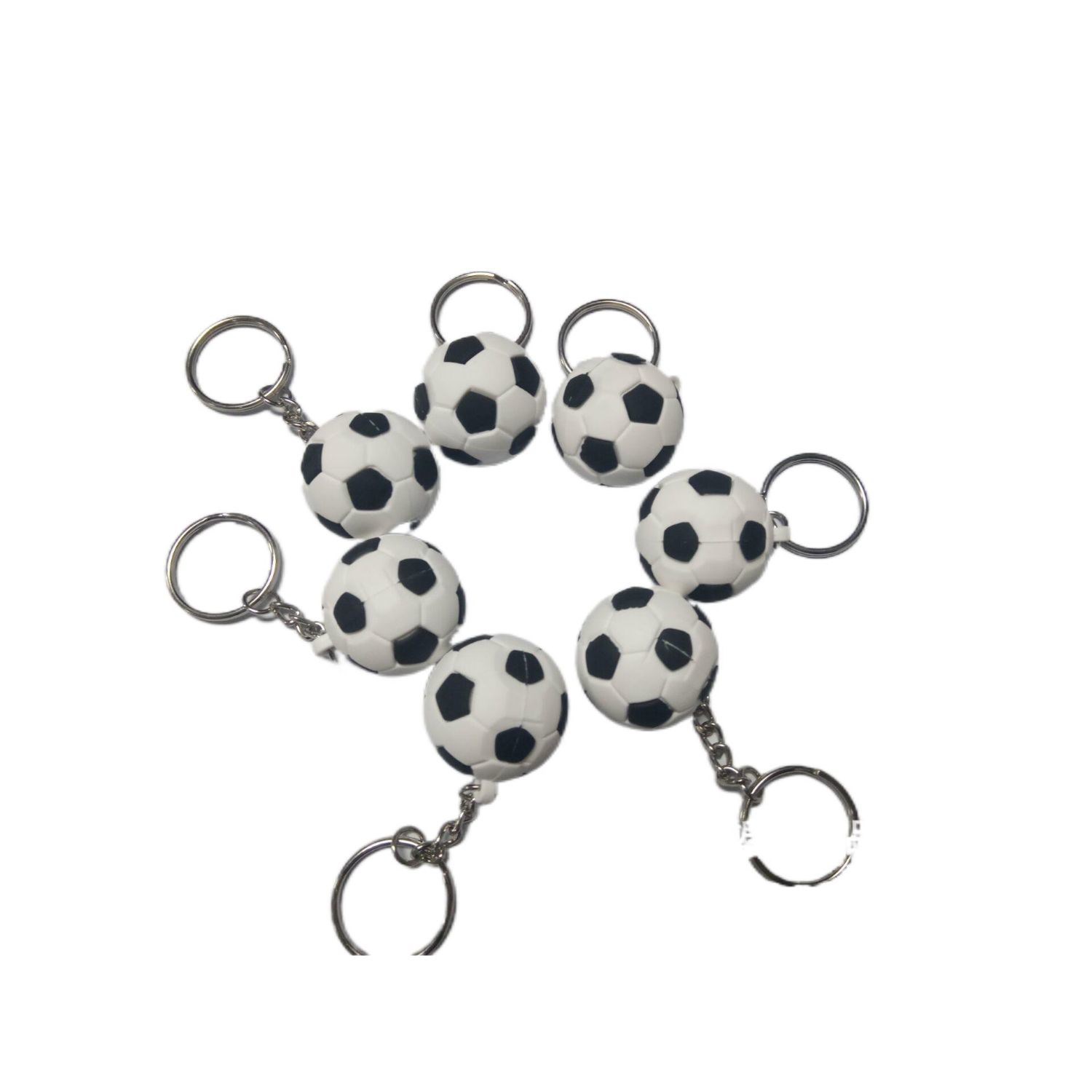 Soccer Shaped Silicone Keyring 2