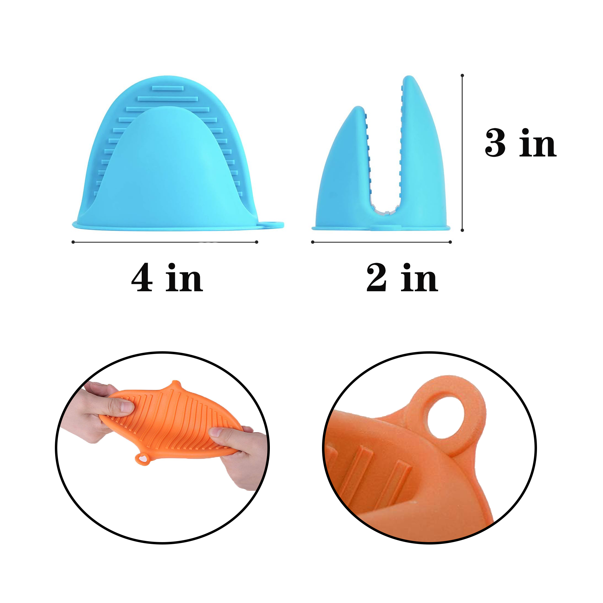 Kitchen Oven Heat-resistant Silicone Clip 2