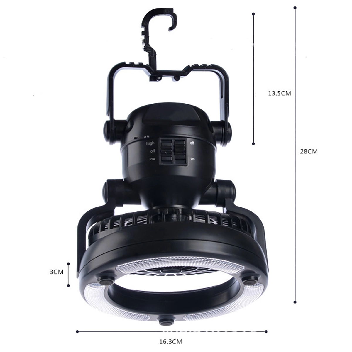 Portable Led Camping Lantern With Ceiling Fan 1