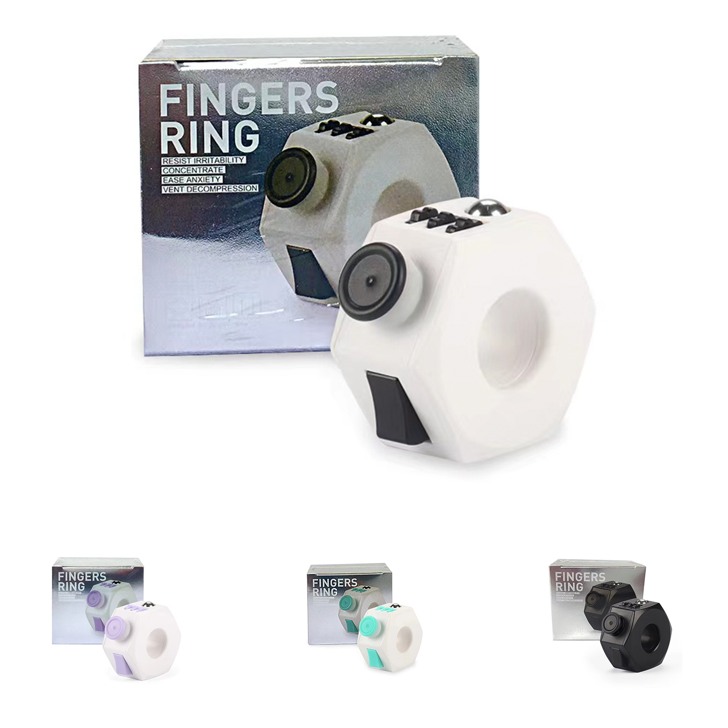 Stress Reliever Finger Ring Fidget Toy 2