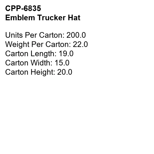 EMBLEM TRUCKER HAT 10