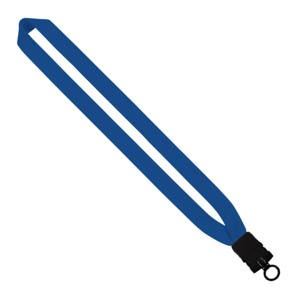 1" Cotton Lanyard with Plastic Snap-Buckle Release & O-Ring 38